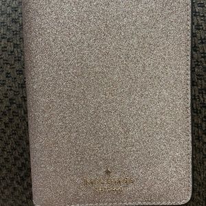 KATE Spade rose gold Shimmy Travel Set passport holder & tag